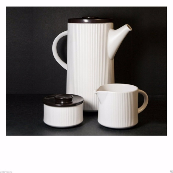 Vintage Cordalite Germany Coffee Cream Sugar Set - Picture 1 of 8